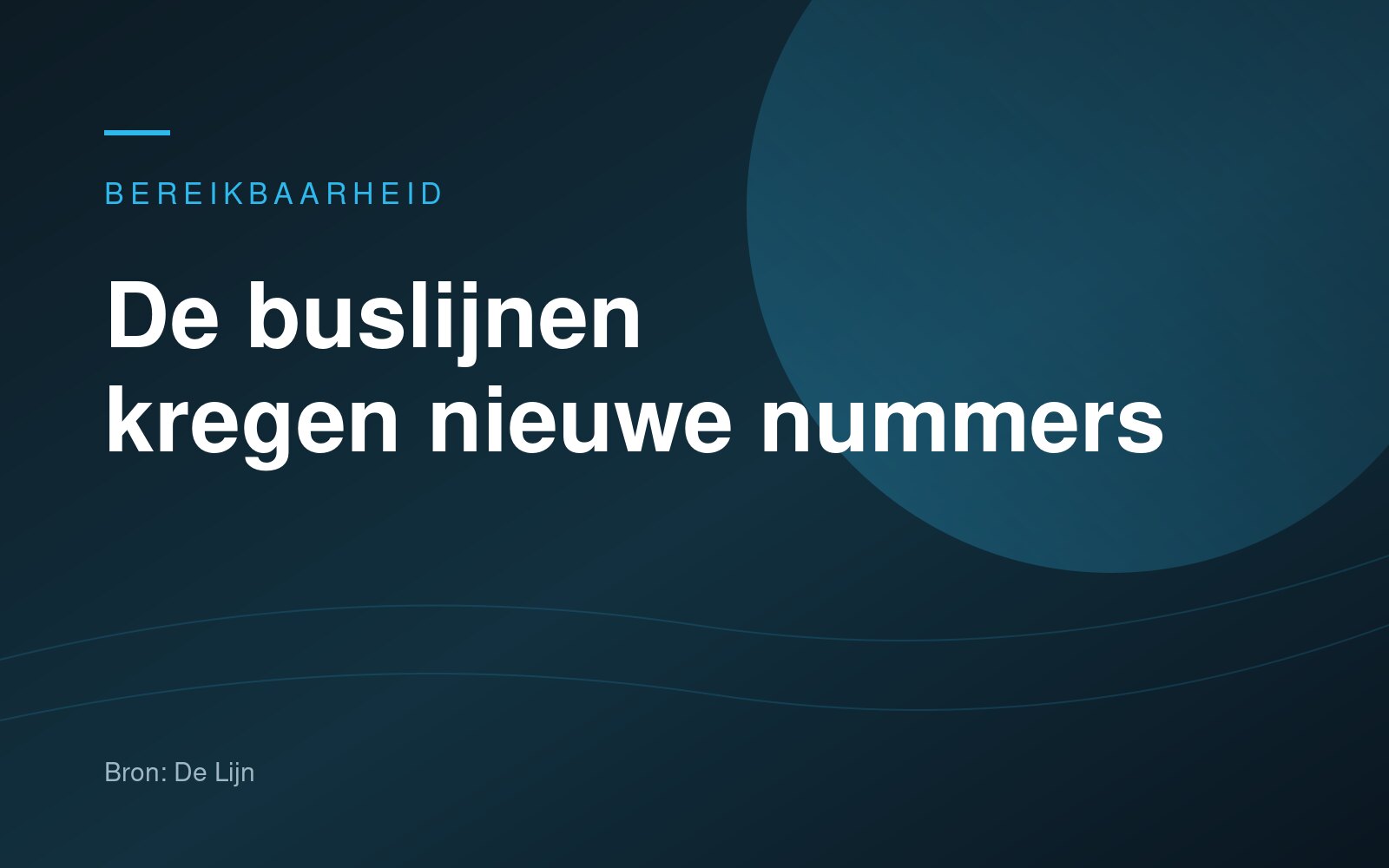 De buslijnen naar Brussels Airport hebben andere nummers gekregen